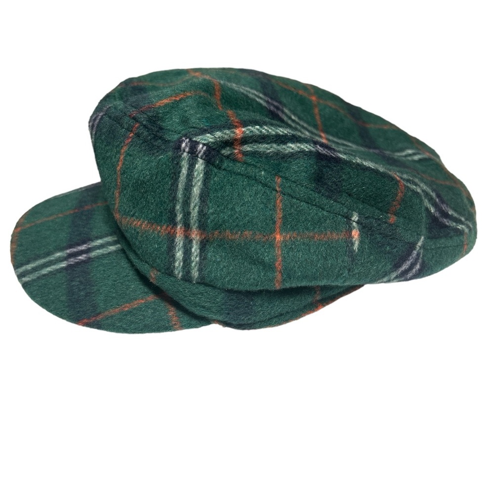 Green Plaid Tartan Irish Cap Hat